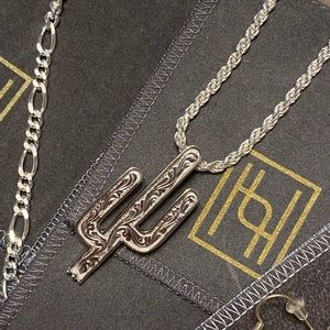 NEW HYO Silver Cactus Pendant